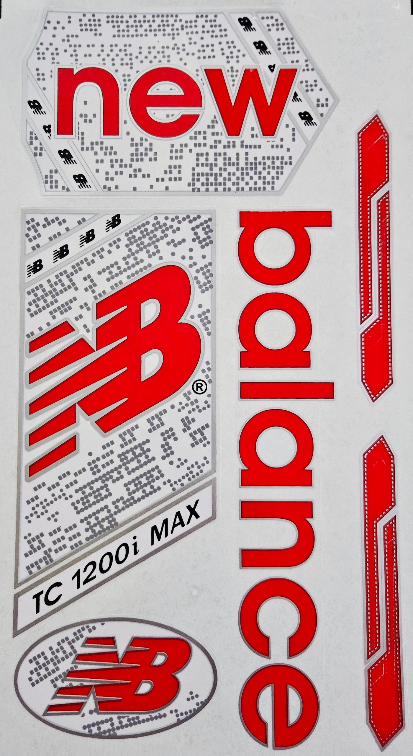 AYN Cricket Bat Sticker | 2D Plain English Willow Fiber Tape | TC Red