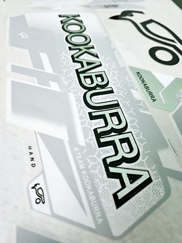 AYN Cricket Bat Sticker 4D Digital Embossed English Willow Fiber Tape Sports Accessories Protection, GHOST White