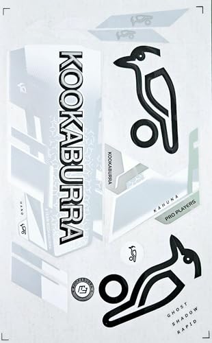 AYN Cricket Bat Sticker 4D Digital Embossed English Willow Fiber Tape Sports Accessories Protection, GHOST White