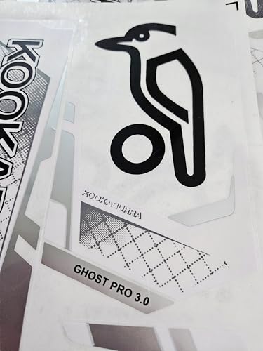 AYN Cricket Bat Sticker 2D Plain English Willow Fiber Tape Sports Accessories Protection, GHOST | White