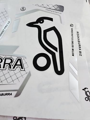 AYN Cricket Bat Sticker 2D Plain English Willow Fiber Tape Sports Accessories Protection, GHOST | White