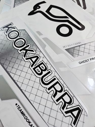 AYN Cricket Bat Sticker 2D Plain English Willow Fiber Tape Sports Accessories Protection, GHOST | White