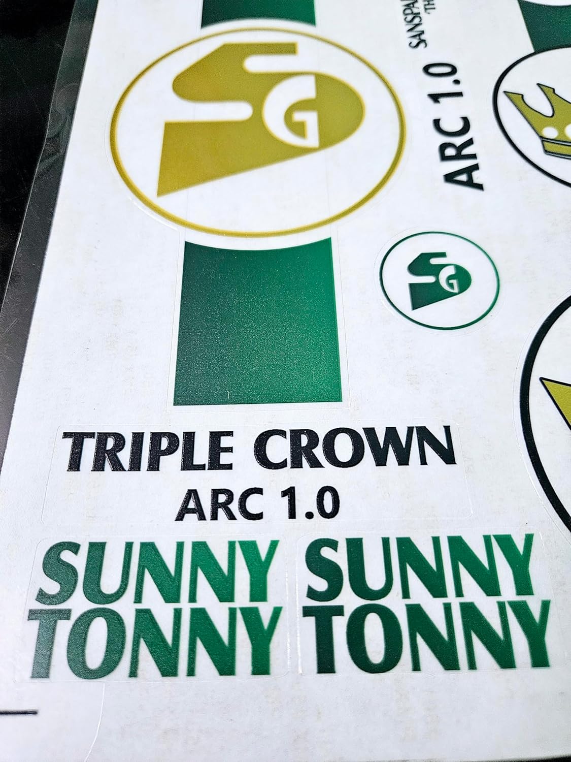 AYN Cricket Bat Sticker 4D Digital Embossed English Willow Fiber Tape Sports Accessories Protection, STII Green