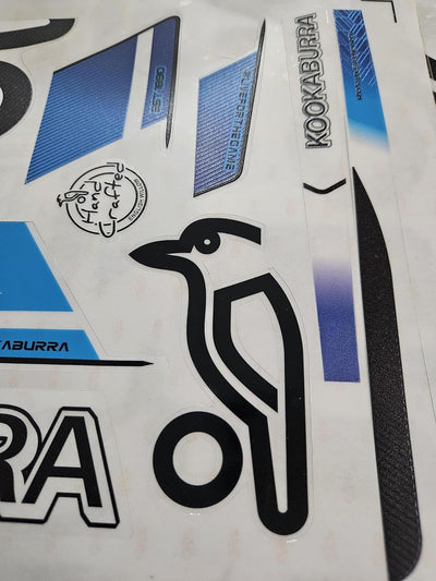 AYN Cricket Bat Sticker 4D Digital Embossed English Willow Fiber Tape Sports Accessories Protection, RPDD Blue