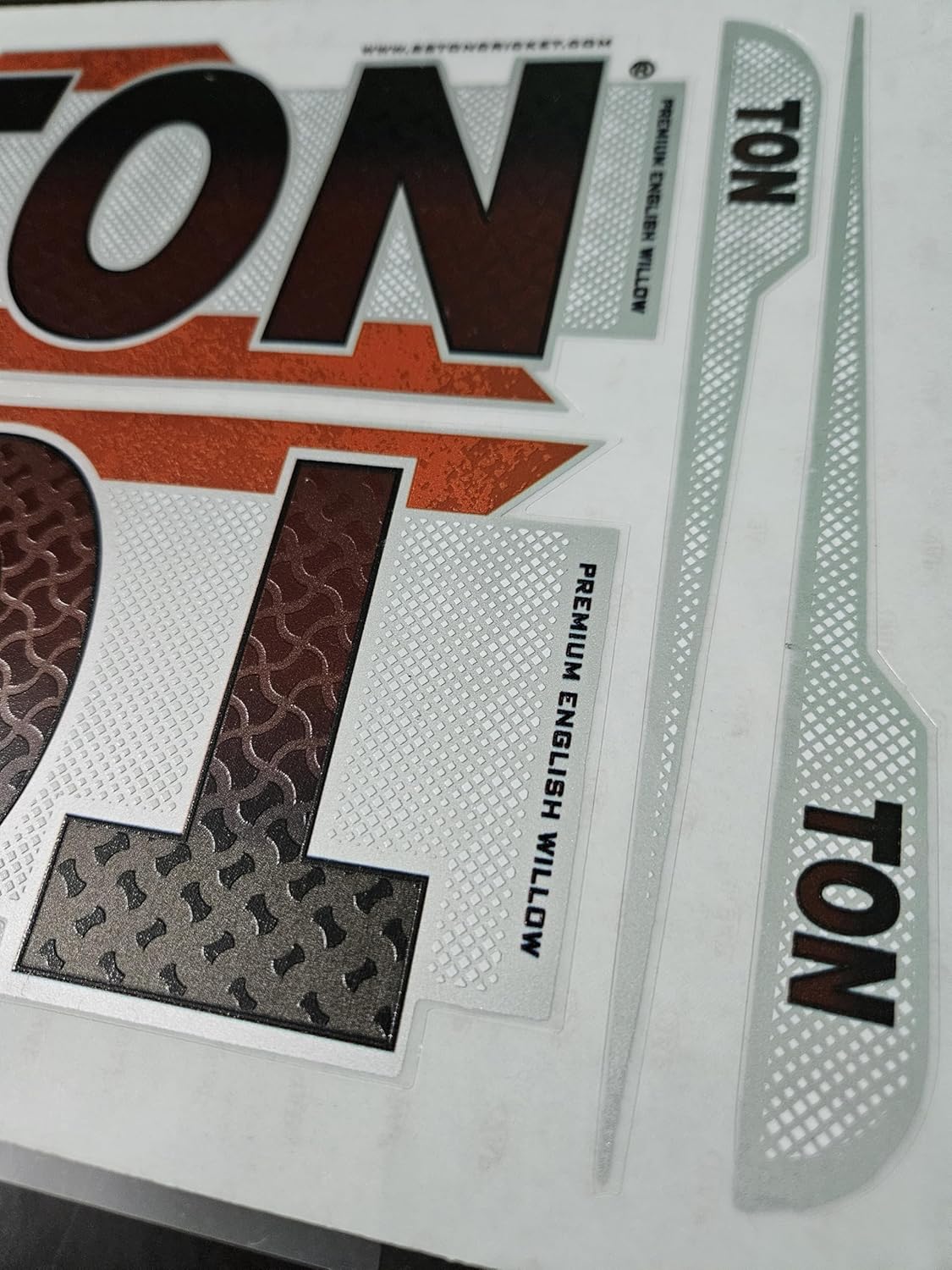 AYN Cricket Bat Sticker 4D Digital Embossed English Willow Fiber Tape Sports Accessories Protection, GTSY Red