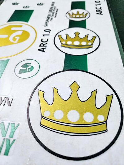 AYN Cricket Bat Sticker 4D Digital Embossed English Willow Fiber Tape Sports Accessories Protection, STII Green