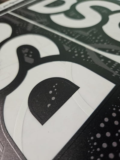 AYN Cricket Bat Sticker 4D Digital Embossed English Willow Fiber Tape Sports Accessories Protection, BLK