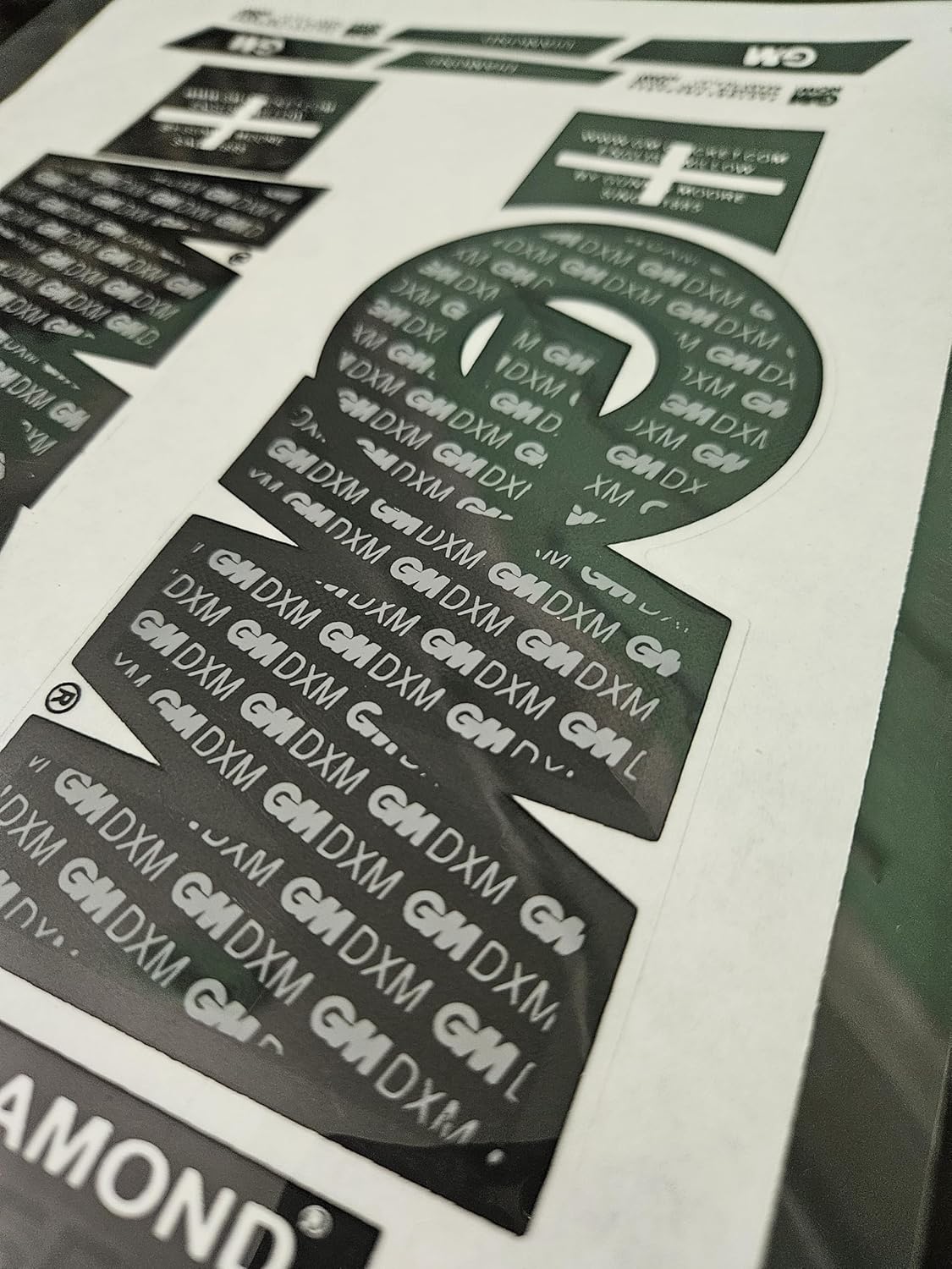 AYN Bat Sticker 2D Plain English Willow Fiber Tape Sports Accessories Protection, DIAMOND Black