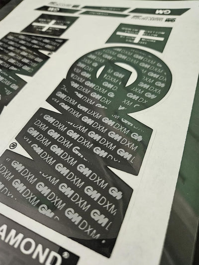 AYN Bat Sticker 2D Plain English Willow Fiber Tape Sports Accessories Protection, DIAMOND Black