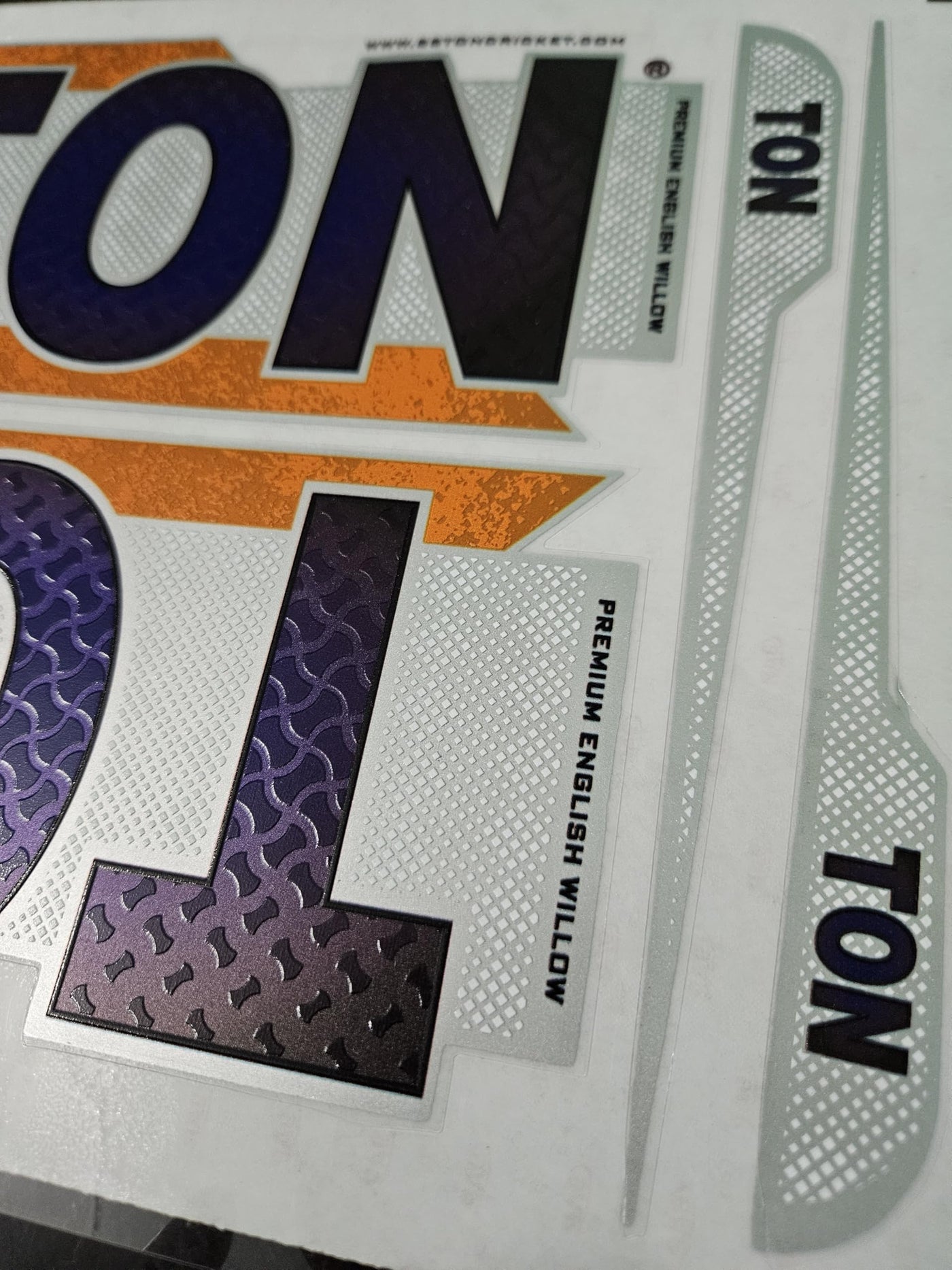 AYN Cricket Bat Sticker 4D Digital Embossed English Willow Fiber Tape Sports Accessories Protection, RSVR Purple