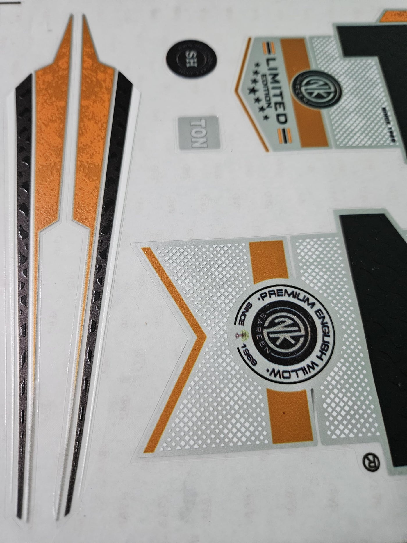 AYN Cricket Bat Sticker 4D Digital Embossed English Willow Fiber Tape Sports Accessories Protection, LMTD Black