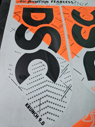 AYN Cricket Bat Sticker 2D Plain English Willow Fiber Tape Sports Accessories Protection, Krunch Orange