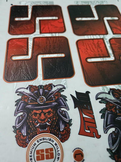 AYN Cricket Bat Sticker 4D Digital Embossed English Willow Fiber Tape Sports Accessories Protection, DEL Red