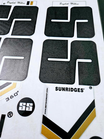 AYN Cricket Bat Sticker 4D Digital Embossed English Willow Fiber Tape Sports Accessories Protection, SKY Black