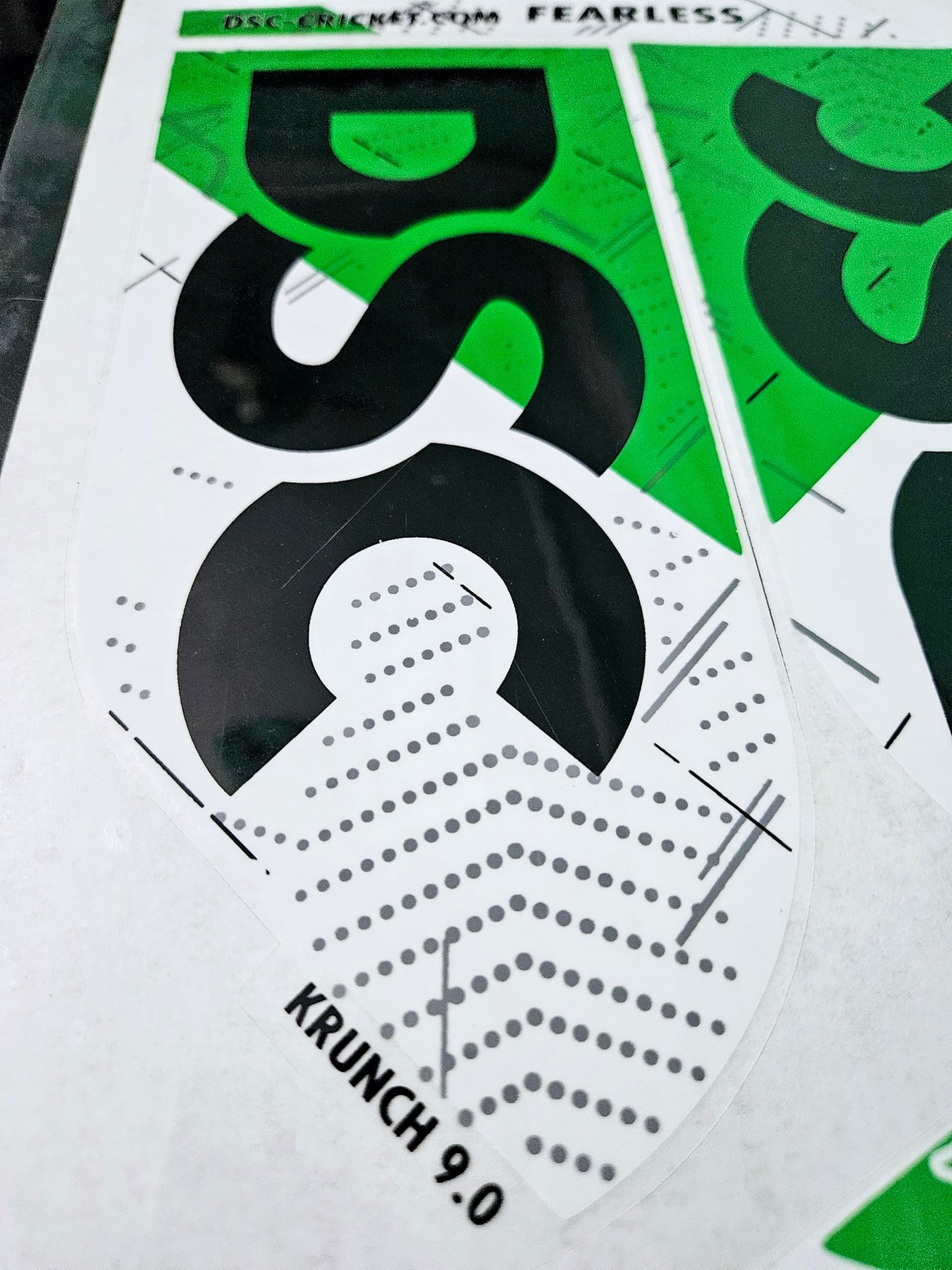 AYN Cricket Bat Sticker 2D Plain English Willow Fiber Tape Sports Accessories Protection, Krunch Green