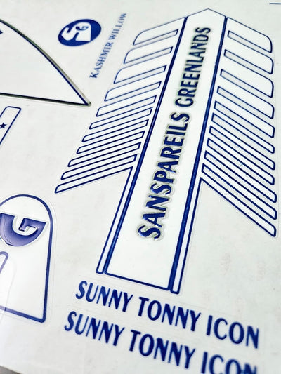 AYN Cricket Bat Sticker 3D Embossed English Willow Fiber Tape Sports Accessories Protection, STC White