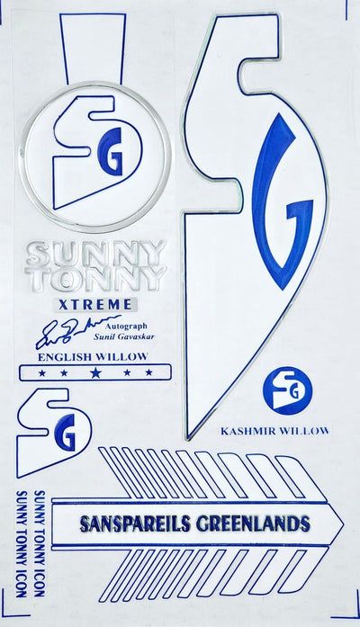 AYN Cricket Bat Sticker 3D Embossed English Willow Fiber Tape Sports Accessories Protection, STC White