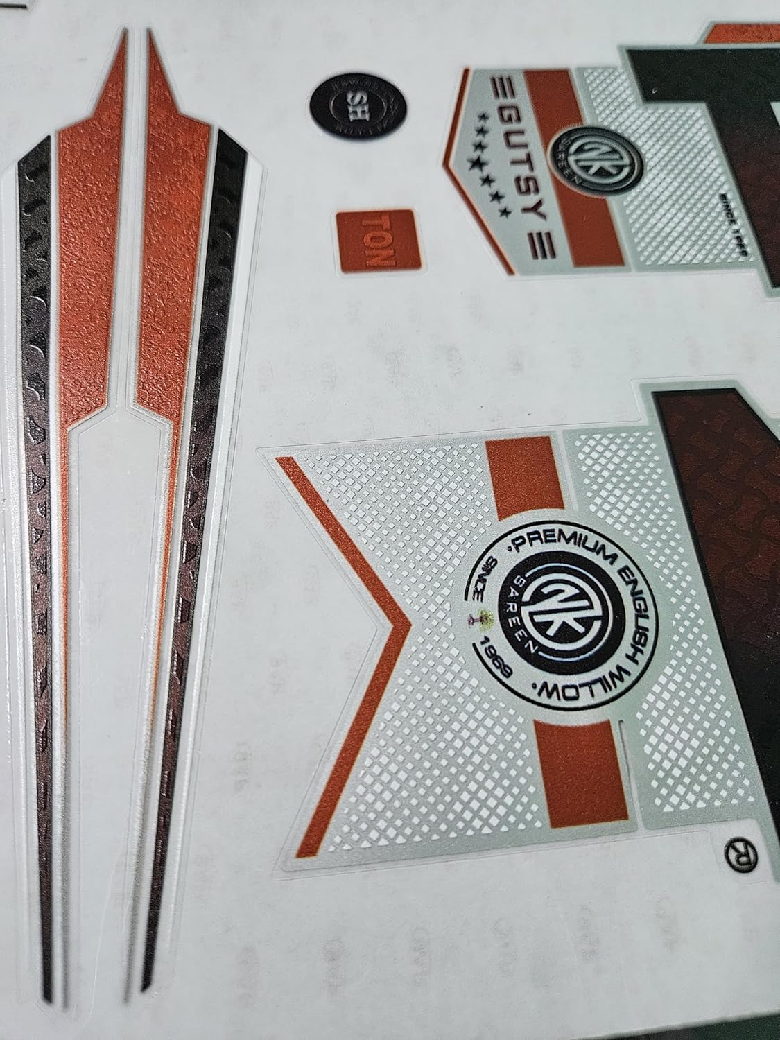 AYN Cricket Bat Sticker 4D Digital Embossed English Willow Fiber Tape Sports Accessories Protection, GTSY Red