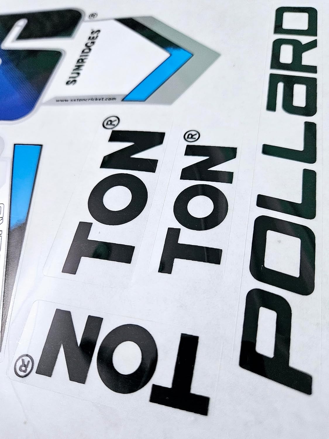 AYN Cricket Bat Sticker 2D Plain English Willow Fiber Tape Sports Accessories Protection, Pollard Blue