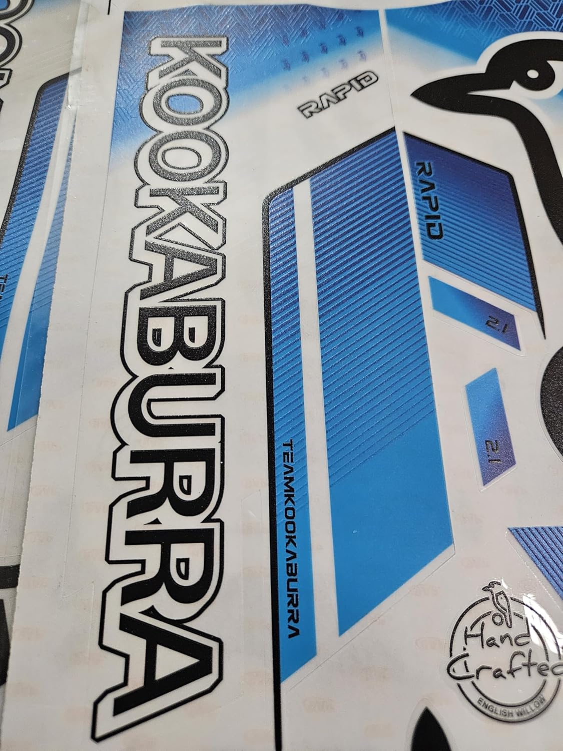 AYN Cricket Bat Sticker 4D Digital Embossed English Willow Fiber Tape Sports Accessories Protection, RPDD Blue