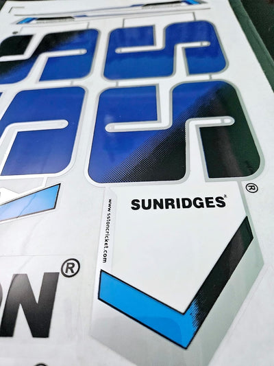 AYN Cricket Bat Sticker 2D Plain English Willow Fiber Tape Sports Accessories Protection, Pollard Blue