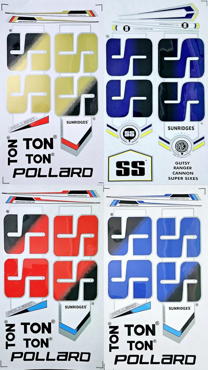 AYN Cricket Bat Sticker 2D Plain English Willow Fiber Tape Sports Accessories Protection, Pollard Blue