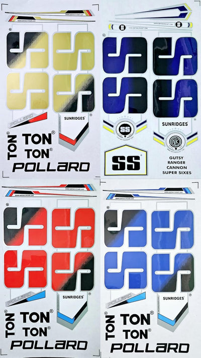 AYN Cricket Bat Sticker 2D Plain English Willow Fiber Tape Sports Accessories Protection, Pollard Blue