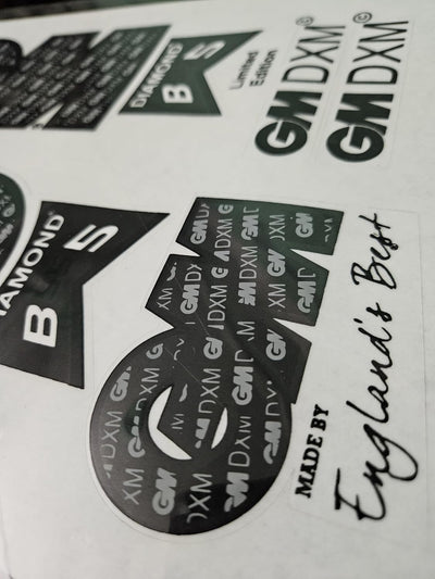 AYN Bat Sticker 2D Plain English Willow Fiber Tape Sports Accessories Protection, DIAMOND Black