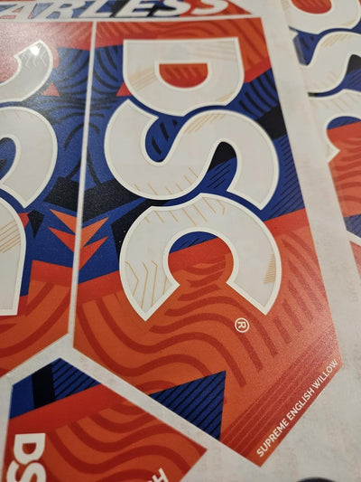 AYN Cricket Bat Sticker 4D Digital Embossed English Willow Fiber Tape Sports Accessories Protection, Krunch Orange