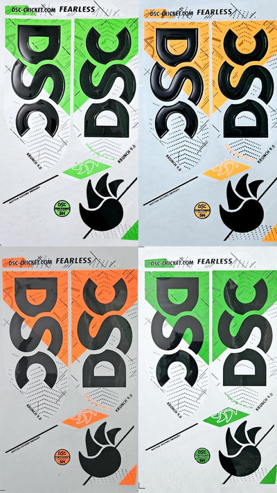 AYN Cricket Bat Sticker 2D Plain English Willow Fiber Tape Sports Accessories Protection, Krunch Orange