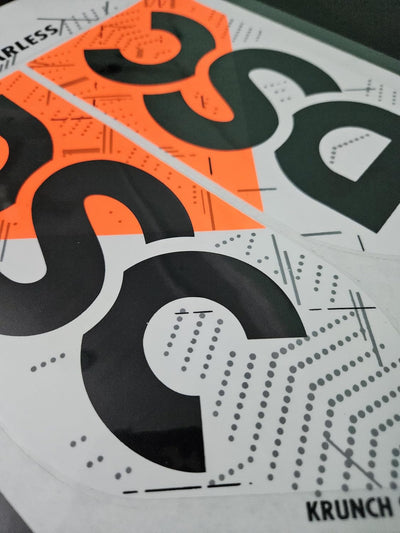 AYN Cricket Bat Sticker 2D Plain English Willow Fiber Tape Sports Accessories Protection, Krunch Orange