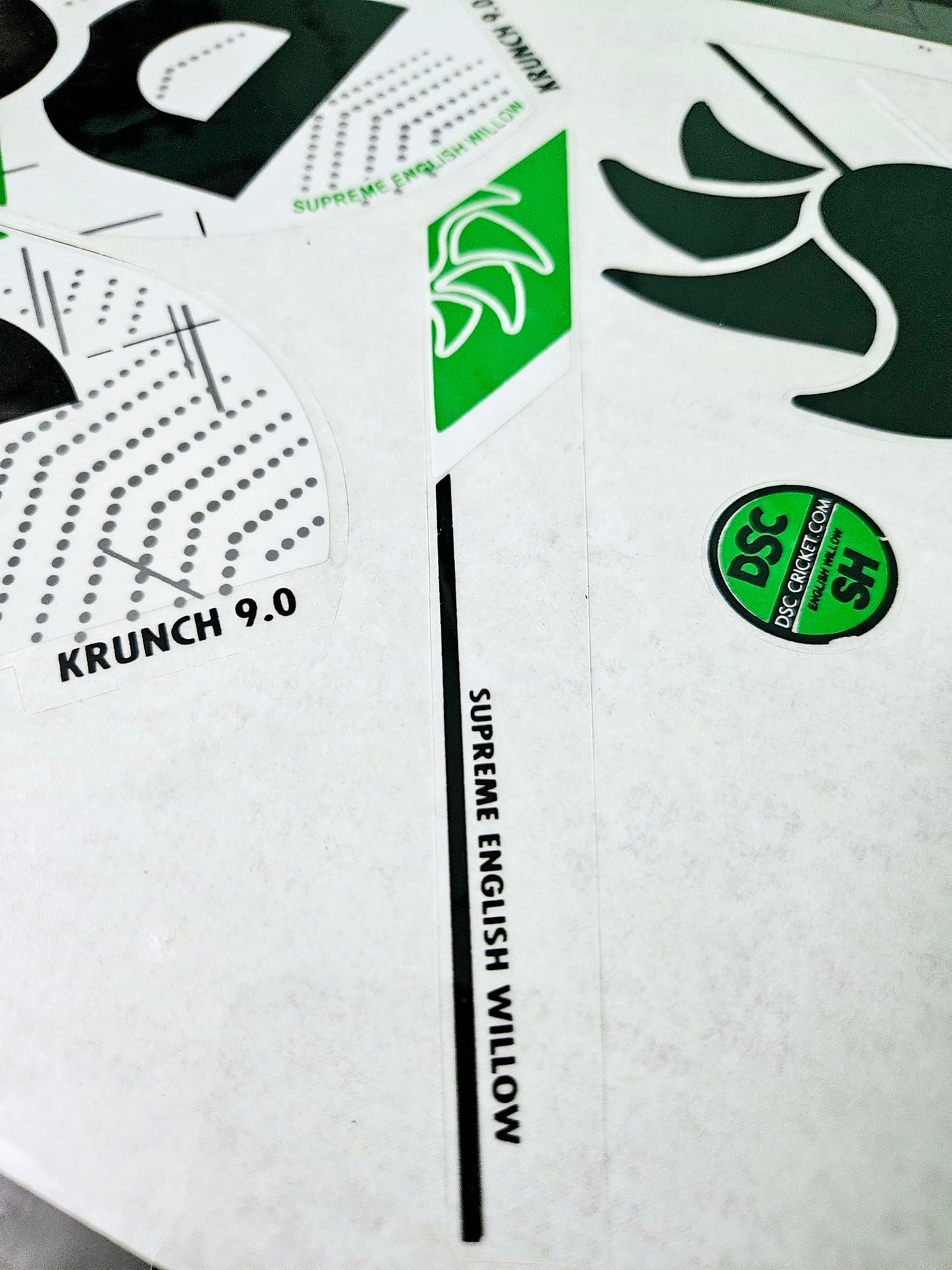 AYN Cricket Bat Sticker 2D Plain English Willow Fiber Tape Sports Accessories Protection, Krunch Green