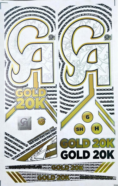 AYN Cricket Bat Sticker 4D Digital Embossed English Willow Fiber Tape Sports Accessories Protection, White 20k