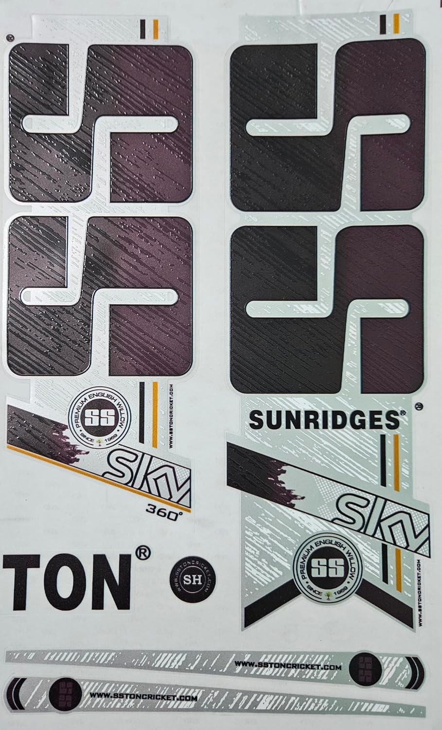 AYN Cricket Bat Sticker 4D Digital Embossed English Willow Fiber Tape Sports Accessories Protection,SKY Purple