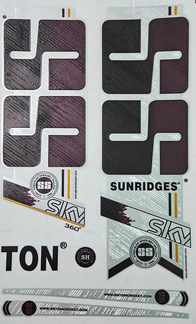 AYN Cricket Bat Sticker 4D Digital Embossed English Willow Fiber Tape Sports Accessories Protection,SKY Purple