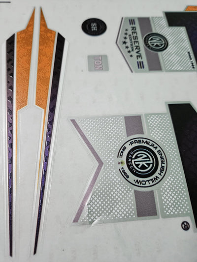 AYN Cricket Bat Sticker 4D Digital Embossed English Willow Fiber Tape Sports Accessories Protection, RSVR Purple