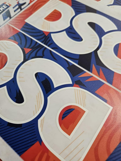 AYN Cricket Bat Sticker 4D Digital Embossed English Willow Fiber Tape Sports Accessories Protection, Krunch Orange