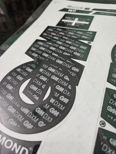 AYN Bat Sticker 2D Plain English Willow Fiber Tape Sports Accessories Protection, DIAMOND Black