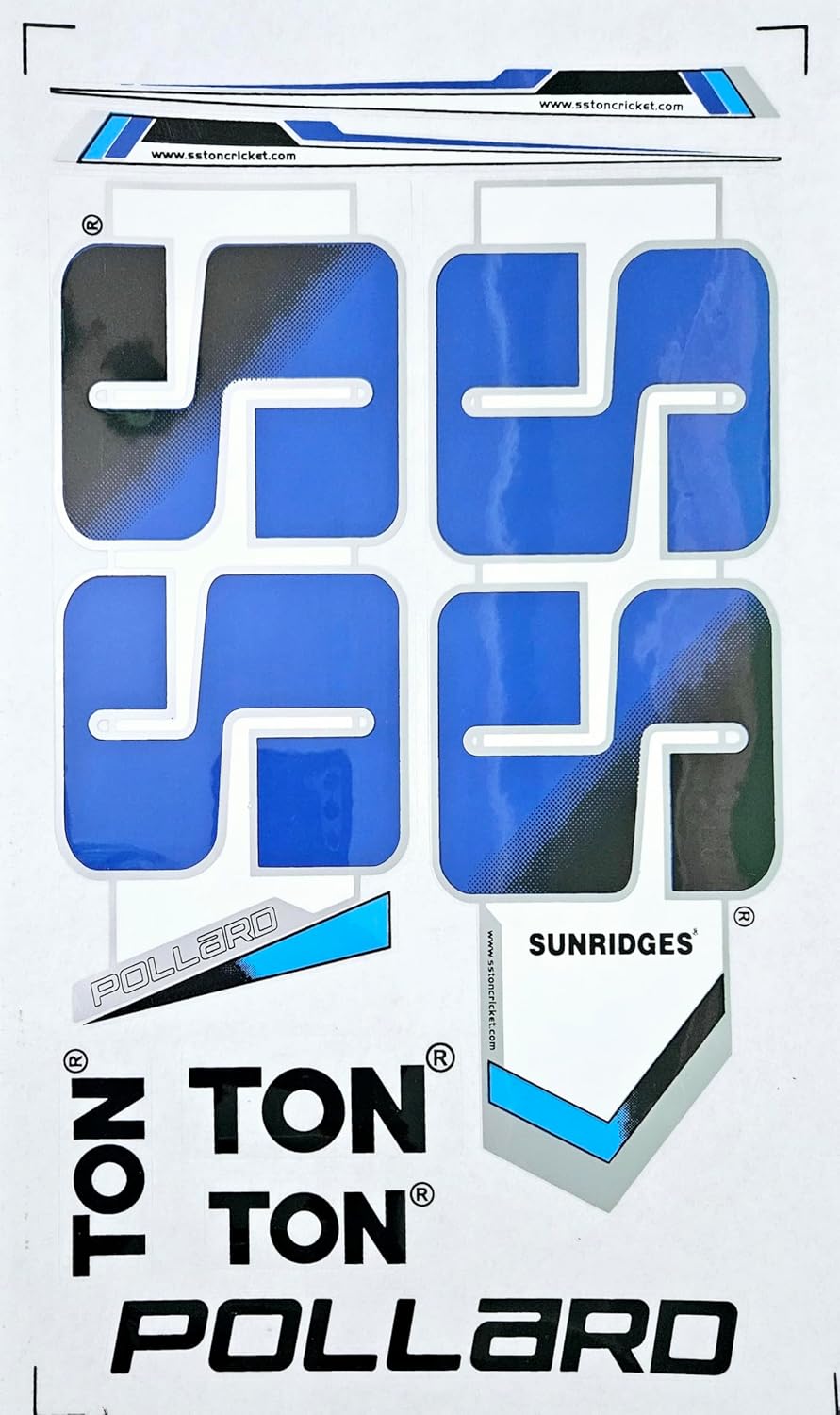 AYN Cricket Bat Sticker 2D Plain English Willow Fiber Tape Sports Accessories Protection, Pollard Blue