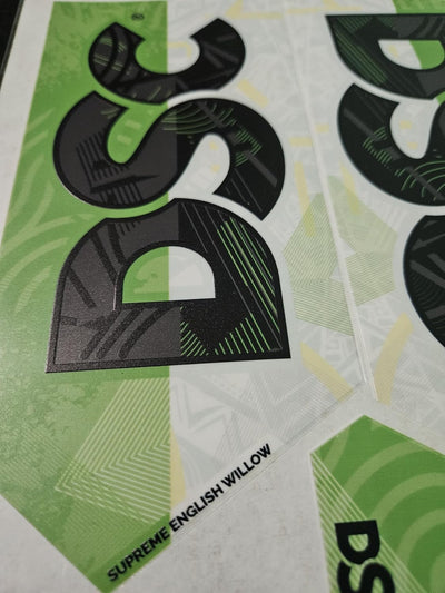 AYN Cricket Bat Sticker 4D Digital Embossed English Willow Fiber Tape Sports Accessories Protection, STPI Green