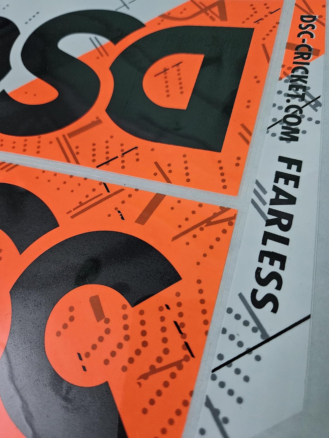 AYN Cricket Bat Sticker 2D Plain English Willow Fiber Tape Sports Accessories Protection, Krunch Orange