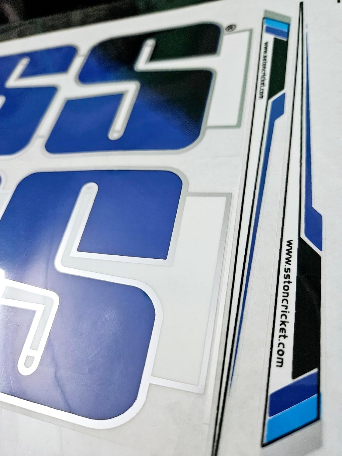 AYN Cricket Bat Sticker 2D Plain English Willow Fiber Tape Sports Accessories Protection, Pollard Blue