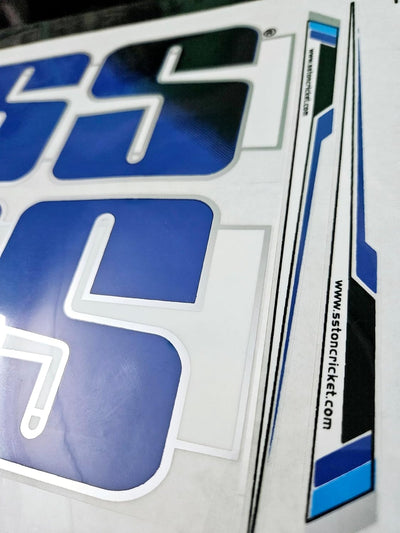 AYN Cricket Bat Sticker 2D Plain English Willow Fiber Tape Sports Accessories Protection, Pollard Blue