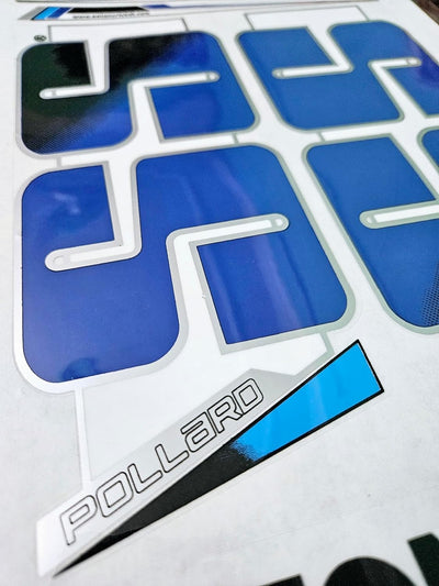 AYN Cricket Bat Sticker 2D Plain English Willow Fiber Tape Sports Accessories Protection, Pollard Blue