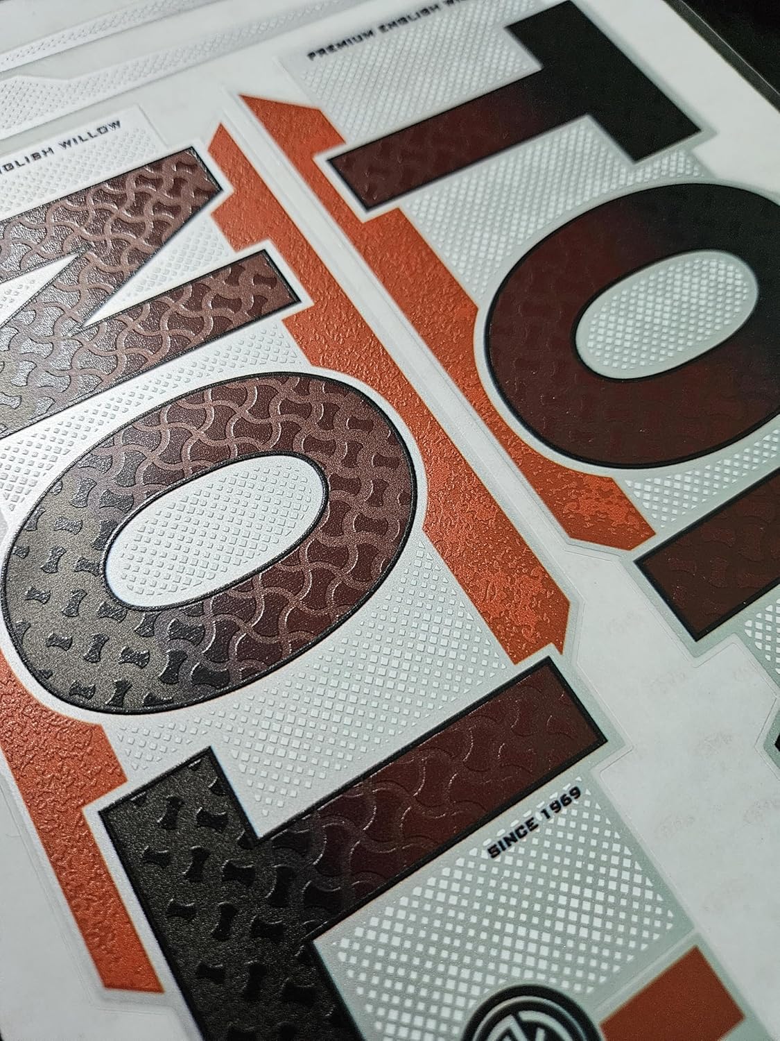 AYN Cricket Bat Sticker 4D Digital Embossed English Willow Fiber Tape Sports Accessories Protection, GTSY Red