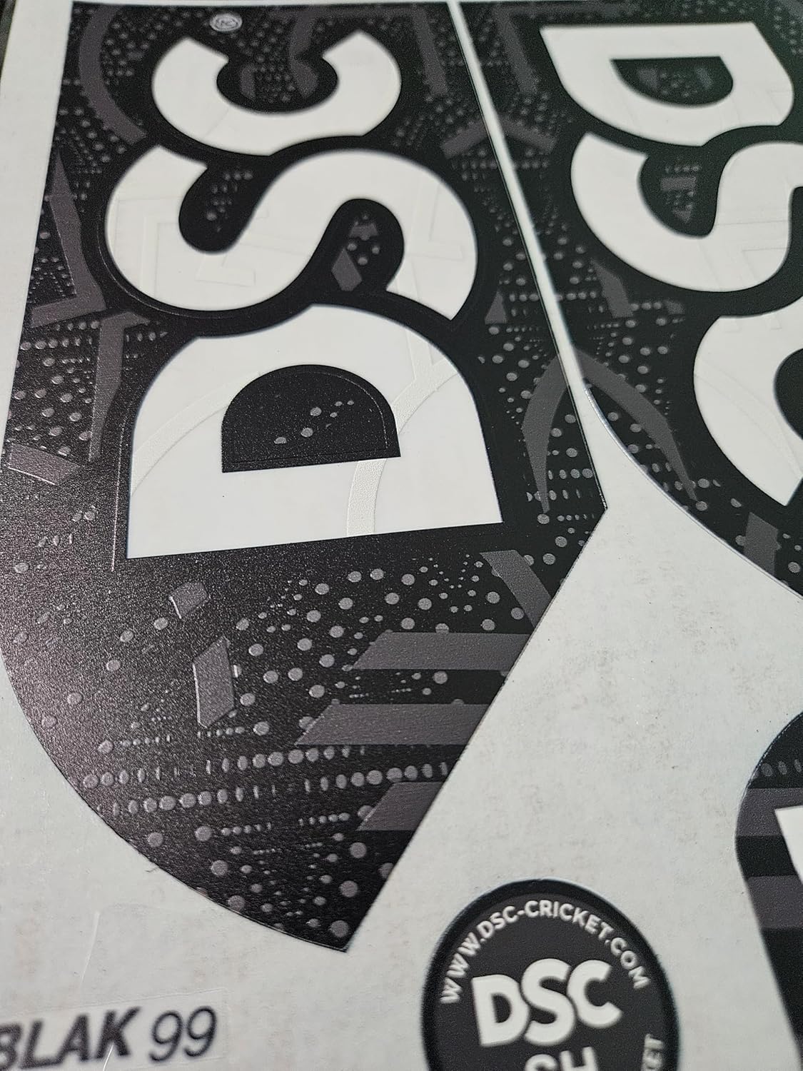 AYN Cricket Bat Sticker 4D Digital Embossed English Willow Fiber Tape Sports Accessories Protection, BLK