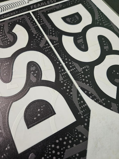 AYN Cricket Bat Sticker 4D Digital Embossed English Willow Fiber Tape Sports Accessories Protection, BLK