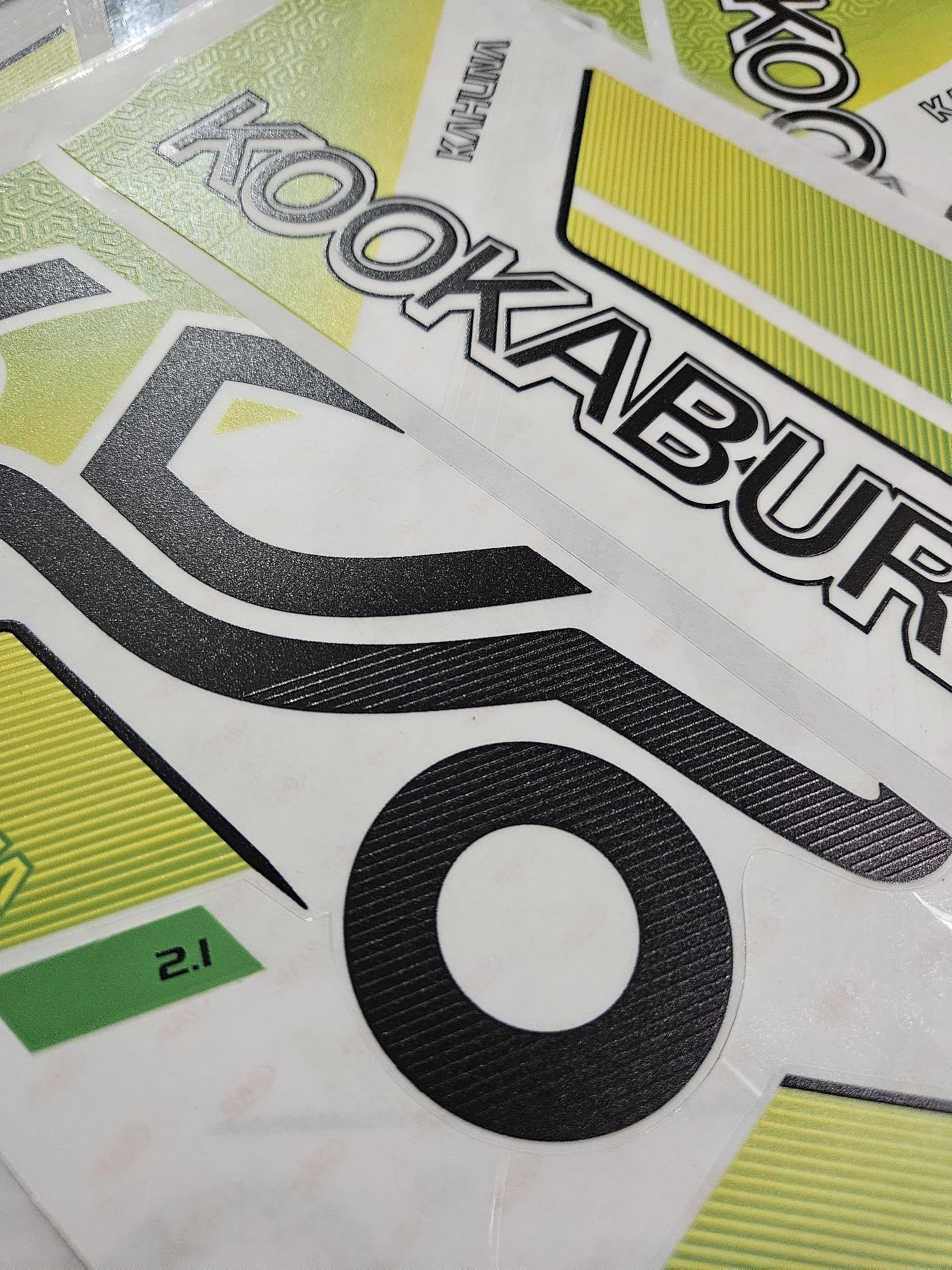 AYN Cricket Bat Sticker 4D Digital Embossed English Willow Fiber Tape Sports Accessories Protection, KHNN Green