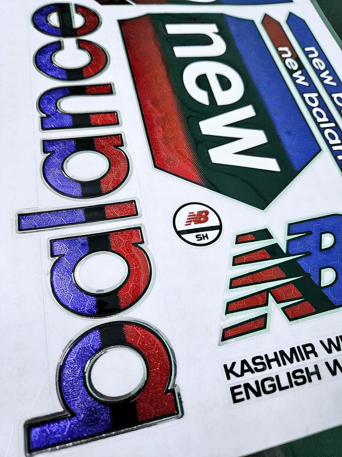 AYN Cricket Bat Sticker 3D Embossed English Willow Fiber Tape Sports Accessories Protection, TCDC Red