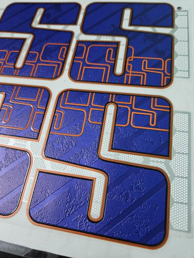 AYN Cricket Bat Sticker 4D Digital Embossed English Willow Fiber Tape Sports Accessories Protection, MSTR Blue